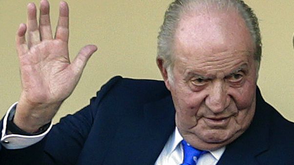 Spain's former King Juan Carlos waves at the bullring in Aranjuez, Spain, June 2, 2019 Spain's former King Juan Carlos waves at the bullring in Aranjuez, Spain, June 2, 2019