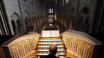 Philippe Lefebvre à l'orgue de Notre-Dame en 2013