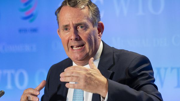 Liam Fox in Geneva, Switzerland, Friday, July 17, 2020. Liam Fox in Geneva, Switzerland, Friday, July 17, 2020.
