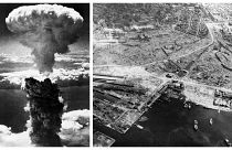 Atomic Bomb Smoke Over Nagasaki