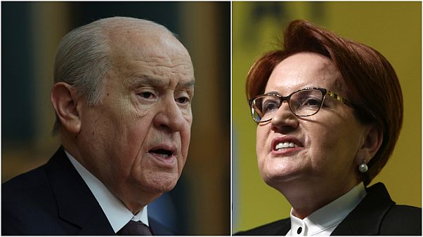 Devlet Bahçeli ve Meral Akşener Devlet Bahçeli ve Meral Akşener