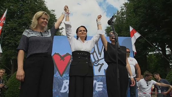 Svetlana Thikanovskaïa, figure de l'opposition Biélorusse Svetlana Thikanovskaïa, figure de l'opposition Biélorusse