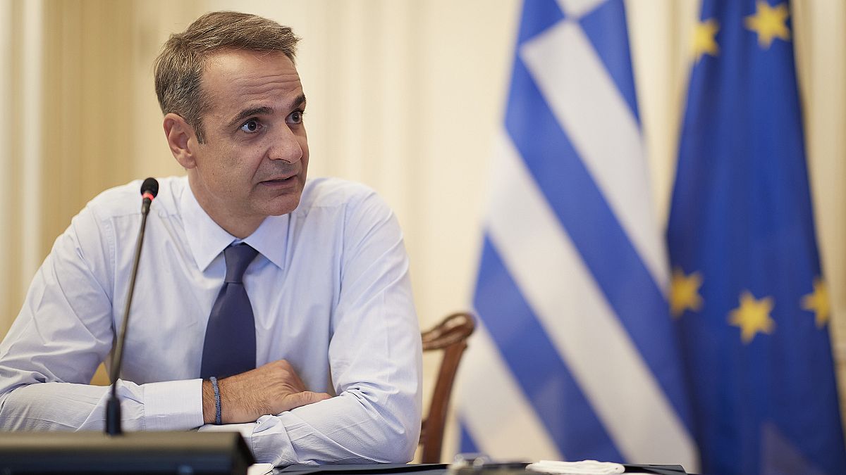 Ο πρωθυπουργός Κυριάκος Μητσοτάκης προεδρεύει σε τηλεδιάσκεψη για θέματα Υγείας