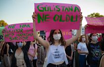 Thousands of women in Turkey took to the streets to demand that the government does not withdraw from a landmark treaty on preventing domestic violence.