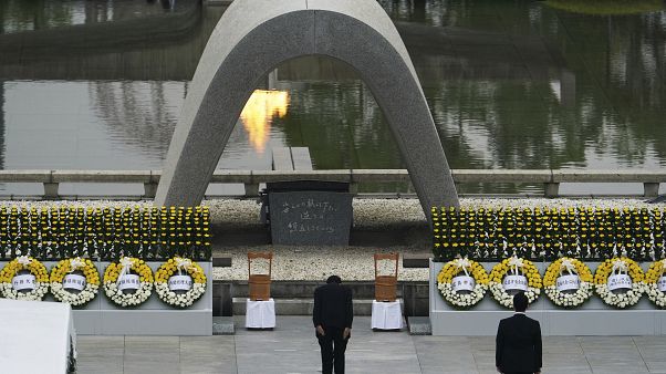 Japão assinala 75º aniversário do bombardeamento de Hiroshima Japão assinala 75º aniversário do bombardeamento de Hiroshima