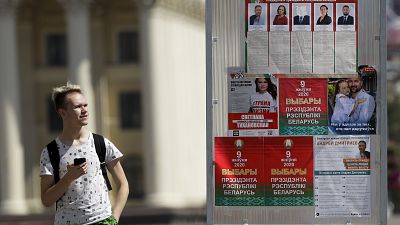 Cartelería electoral en Bielorrusia
