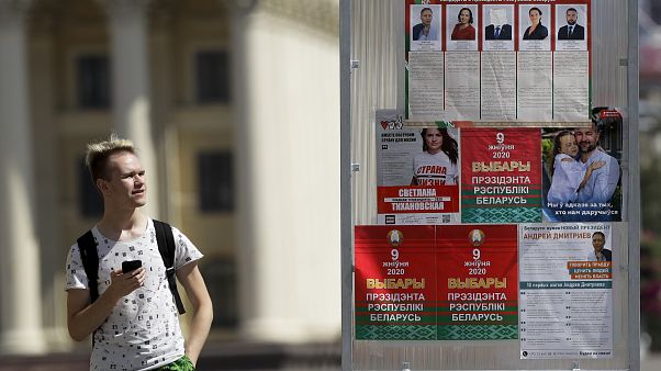 Cartelería electoral en Bielorrusia Cartelería electoral en Bielorrusia