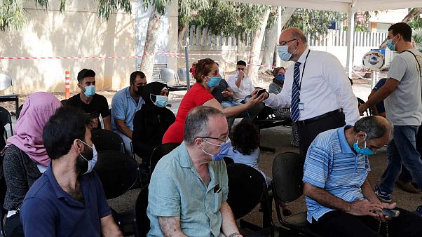 مدير مستشفى رفيق الحريري الجامعي، فراس أبيض، يقوم بجولة صباحية في مركز اختبار فيروس كورونا في المستشفى، بيروت، 28 تموز 2020 مدير مستشفى رفيق الحريري الجامعي، فراس أبيض، يقوم بجولة صباحية في مركز اختبار فيروس كورونا في المستشفى، بيروت، 28 تموز 2020