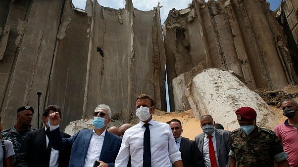 امانوئل ماکرون در لبنان امانوئل ماکرون در لبنان