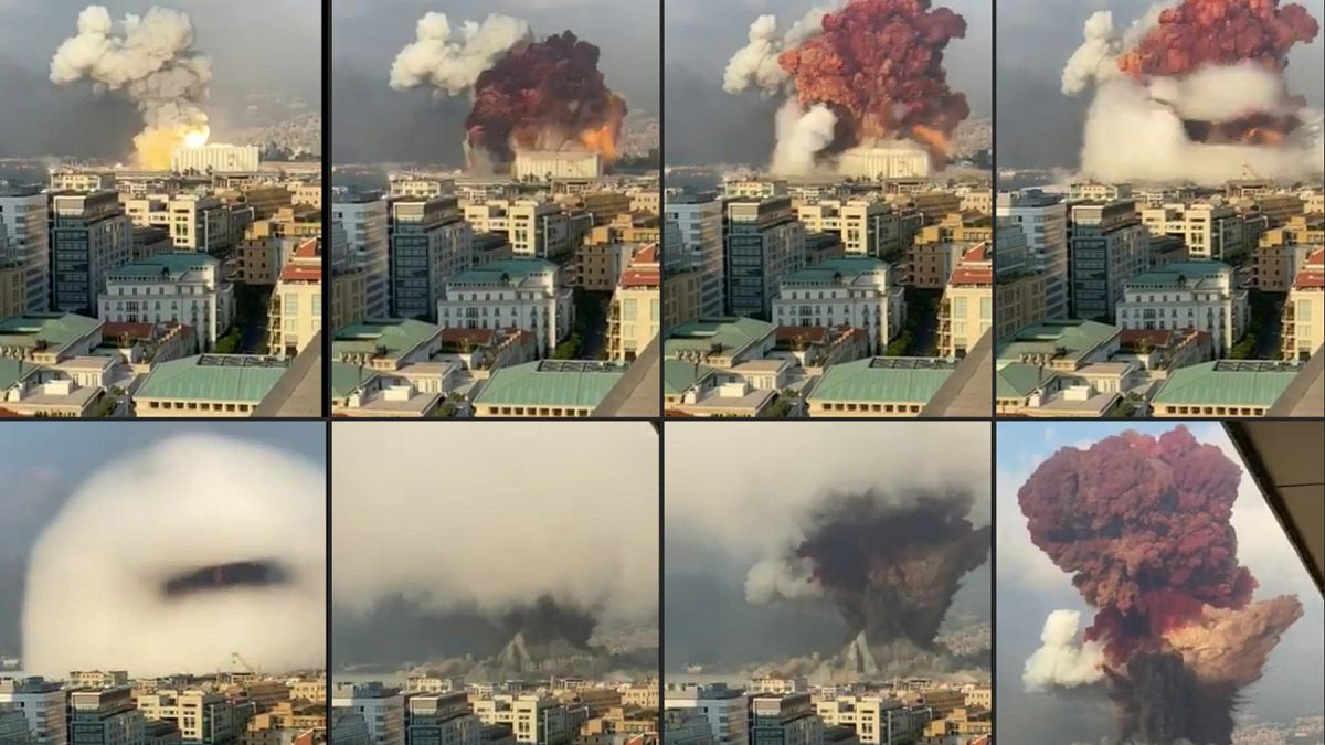 2.750 toneladas de nitrato de amonio habrían provocado las explosiones en Beirut.