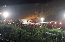 Die Boeing 737 zerbrach bei der Landung in Calicut in zwei Teile