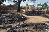 آثار هجوم على قرية مستيري غرب دارفور - السودان. 2020/07/25
