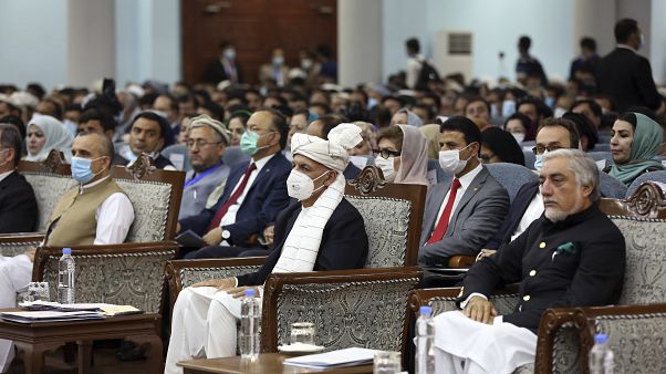 عبدالله عبدالله در کنار محمد اشرف غنی، رئیس جمهوری افغانستان عبدالله عبدالله در کنار محمد اشرف غنی، رئیس جمهوری افغانستان