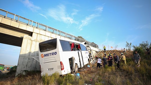 İstanbul'da otobüs kazası İstanbul'da otobüs kazası