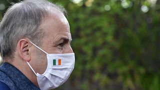 Ireland's Prime Minister Micheal Martin arrives at the European Council building for an EU summit in Brussels, Sunday, July 19, 2020