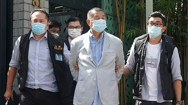 Hong Konglu medya patronu Jimmy Lai, gözaltına alındı Hong Konglu medya patronu Jimmy Lai, gözaltına alındı