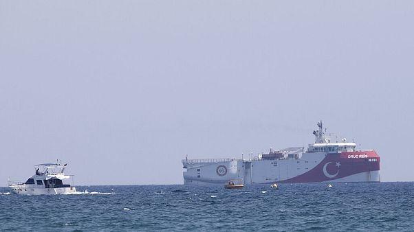 Die "Oruc Reis" Ende Juli vor Antalya. Die "Oruc Reis" Ende Juli vor Antalya.