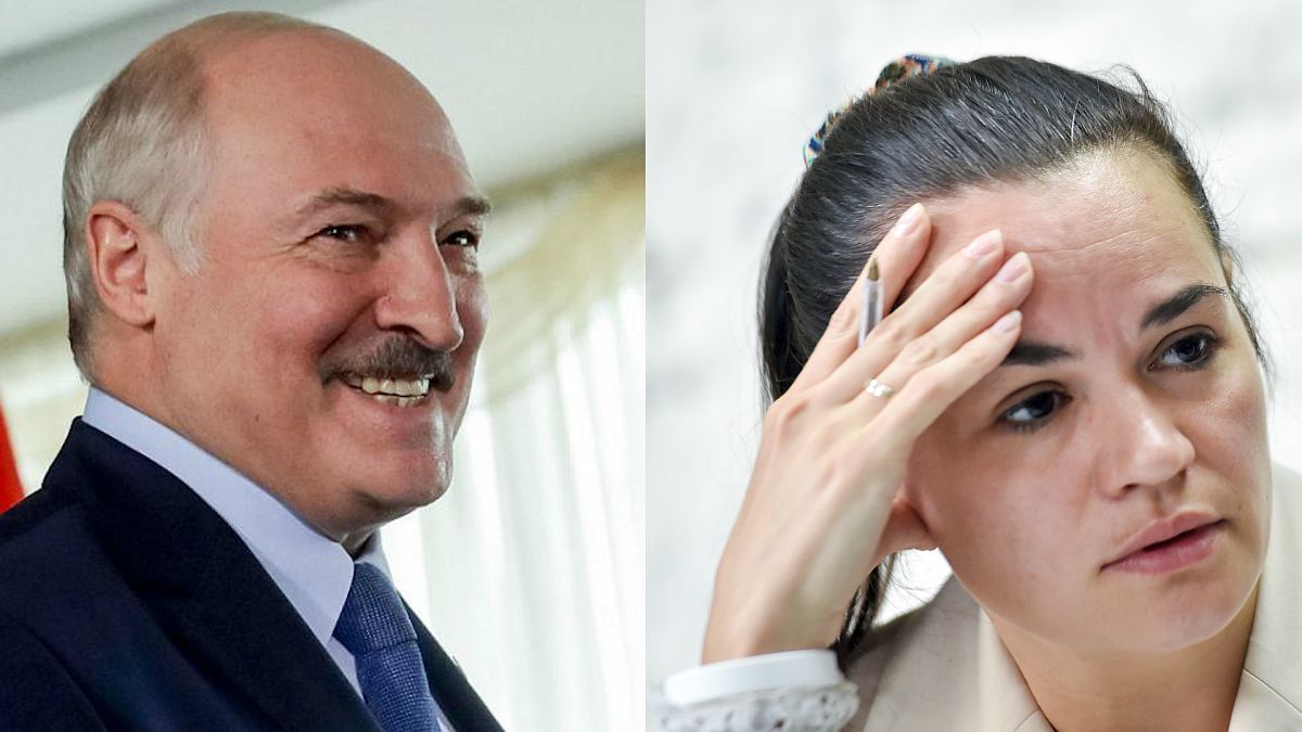Belarus Devlet Başkanı Aleksander Lukaşenko // Muhalif lider Svetlana Tikhanovskaya