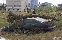 Hatalmas pusztítást okozott a vihar a görög Évia szigetén