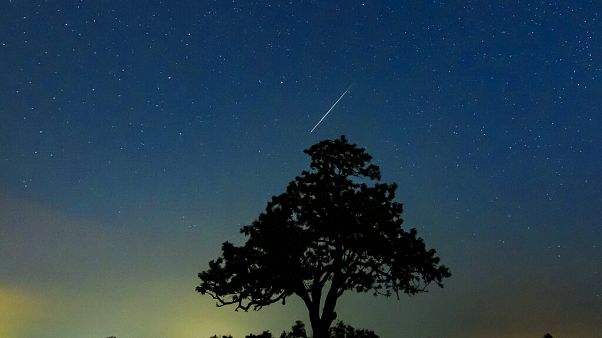 Perceid meteor yağmurundan bir kare. Perceid meteor yağmurundan bir kare.