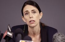 FILE - In this Dec. 10, 2019, file photo, New Zealand Prime Minister Jacinda Ardern holds a press conference in Whakatane, New Zealand.