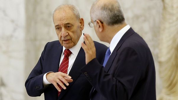 Nabih Berri, presidente del parlamento libanese Nabih Berri, presidente del parlamento libanese