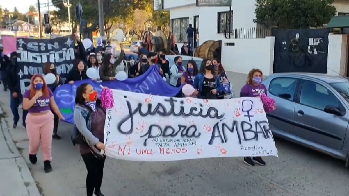 Manifestación por el asesinato de Ámbar Cornejo