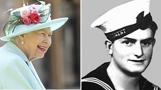 Queen Elizabeth (left) has approved the Victoria Cross for Teddy Sheean (right) 