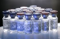 A new vaccine on display at the Nikolai Gamaleya National Center of Epidemiology and Microbiology in Moscow, August 6, 2020.