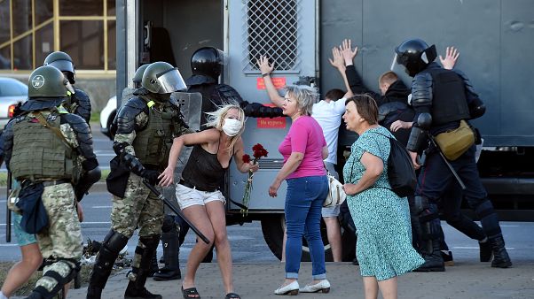 Dozens Of People Arrested In Minsk On Third Night Of Protests
