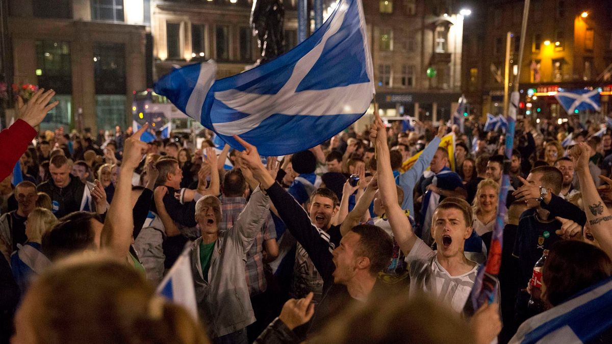 İskoçya'da bağımsızlık yanlılarının eylemi 2014 / Arşiv