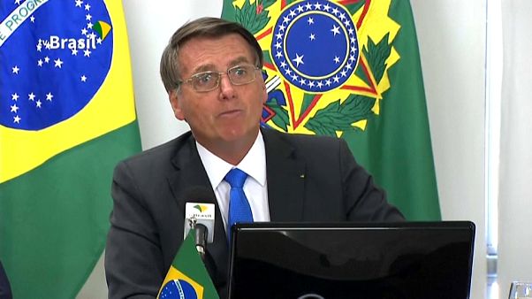 Jair Bolsonaro durante la II Cumbre Presidencial por la Amazonía Jair Bolsonaro durante la II Cumbre Presidencial por la Amazonía
