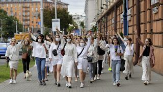 من المظاهرات في بيلاروس