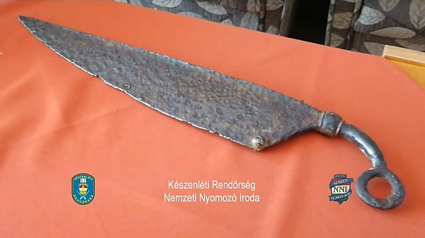 Beschlagnahmtes Messer Beschlagnahmtes Messer
