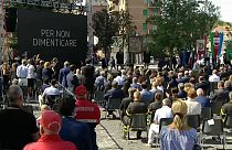 Homenaje a las víctimas del puente Morandi dos años después de la tragedia