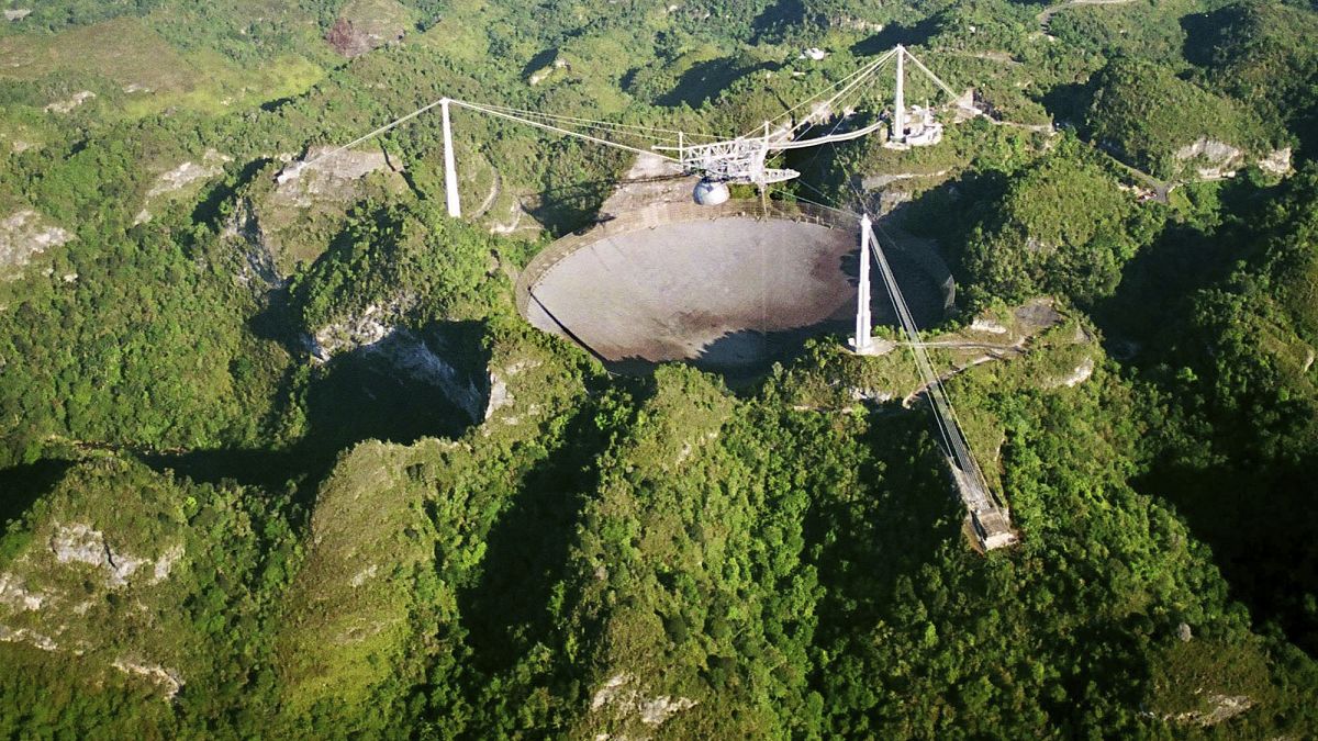 the Arecibo Observatory, in Puerto Rico