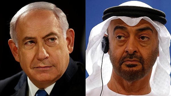 İsrail Başbakanı Netanyahu ve Abu Dabi Veliaht Prensi Muhammed bin Zayid İsrail Başbakanı Netanyahu ve Abu Dabi Veliaht Prensi Muhammed bin Zayid