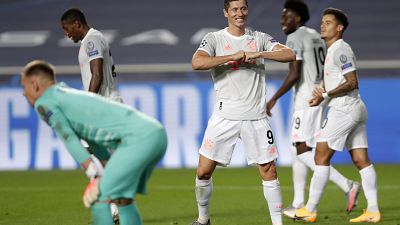 FC Bayern im CL-Halbfinale. Lewandowski und Co. sorgten für einen Sieg historischen Ausmaßes
