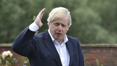 FILE: British Prime Minister Boris Johnson has paid tribute to surviving veterans of the multinational campaign against Japan in World War II