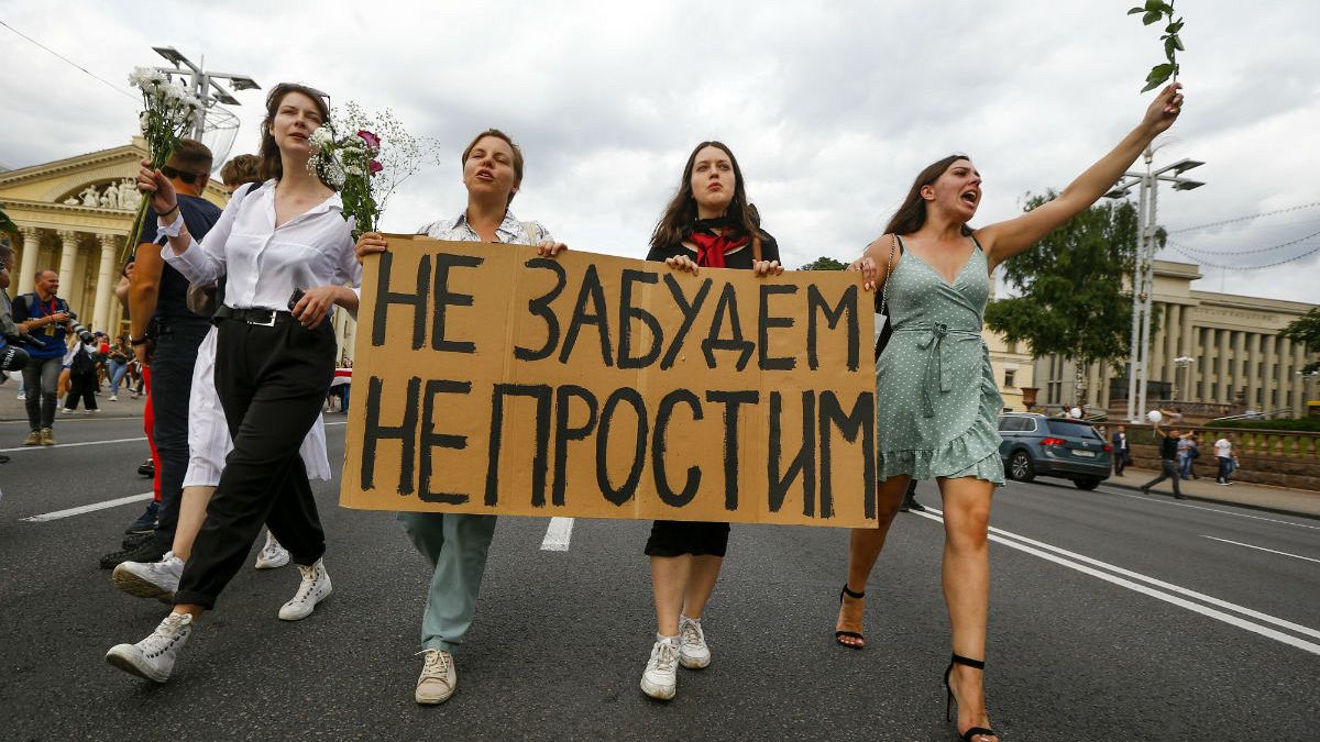 Belarus'ta 9 Ağustos'ta yapılan seçimlerin ardından patlak veren Lukaşenko karşıtı gösteriler devam ediyor