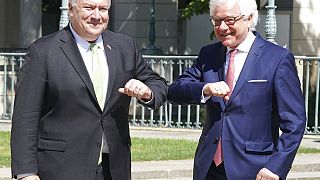 Mike Pompeo amerikai és Jacek Czaputowicz lengyel külügyminiszter