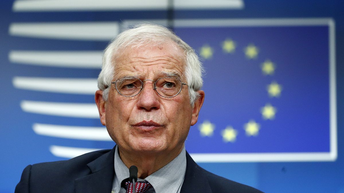 European Union foreign policy chief Josep Borrell in Brussels on July 13, 2020.