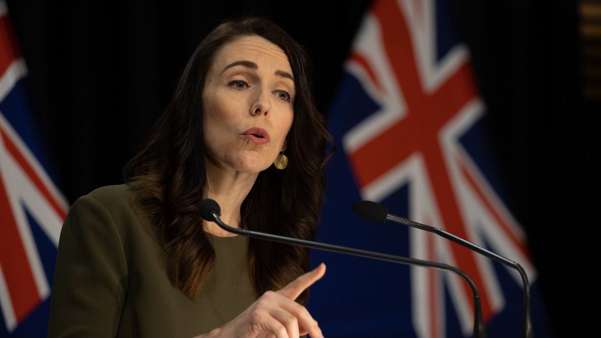 Prime Minister of New Zealand Jacinda Ardern speaks to the media about changing the 2020 general election date on August 17. 