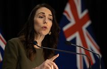 Prime Minister of New Zealand Jacinda Ardern speaks to the media about changing the 2020 general election date on August 17.