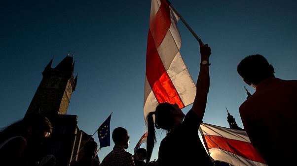 من المظاهرات في بلاروس ضد نتائج الانتخابات من المظاهرات في بلاروس ضد نتائج الانتخابات
