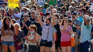 تظاهرات علیه اجباری شدن ماسک در مادرید