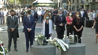 Barcelona mourns the victims of the 2017 terror attacks
