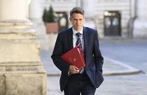Gavin Williamson, then education minister, arrives at the Foreign and Commonwealth Office (FCO), ahead of a government Cabinet meeting, in London, Tuesday July 21, 2020.