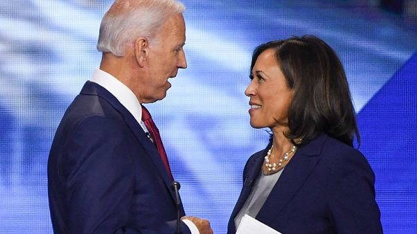 Joe Biden e Kamala Harris in corsa alle Presidenziali Usa Joe Biden e Kamala Harris in corsa alle Presidenziali Usa