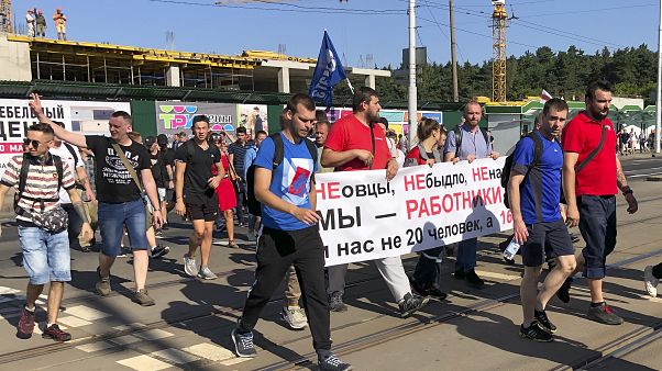 Акция протеста в Минске Акция протеста в Минске